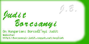 judit borcsanyi business card